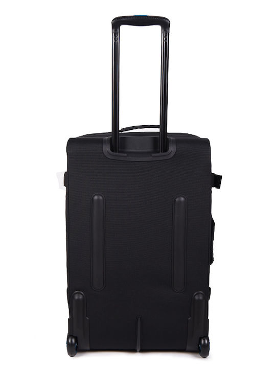 Estil Medium Fabric Suitcase Black With 2 Wheels Height 63cm