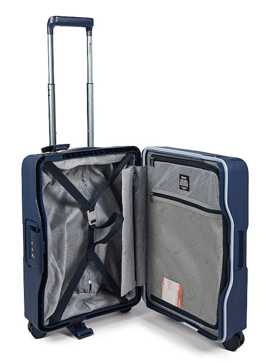 Estil Travel Cabin Suitcase Hard Blue with 4 Wheels Height 55cm