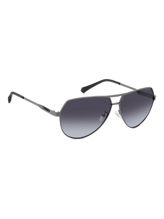 Polaroid Men's Sunglasses with Gray Metal Frame and Gray Gradient Lens PLD2145GSX KJ1/WJ