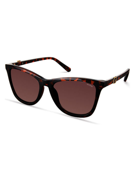 Guess Women's Sunglasses with Brown Tartaruga Plastic Frame and Brown Gradient Lens GF0421/52F