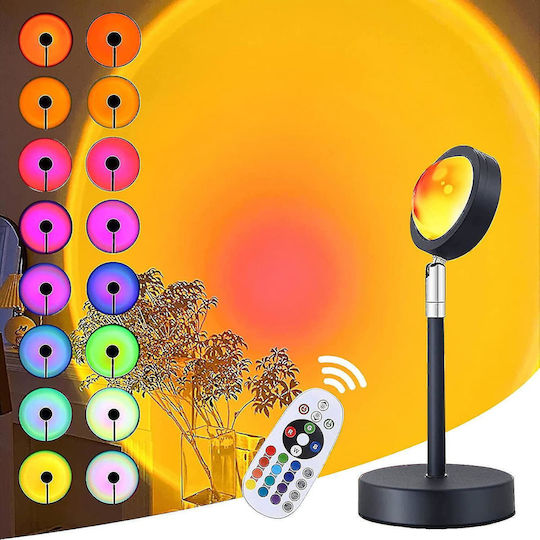 Oem Rgb Ambient Lamp Light Effects App Control Remote Control Projects Sunset 360° Rotating Head Black Oem Rgb Ambient Lamp Light Effects App Control Remote Control Projects Sunset 360° Rotating Head Black