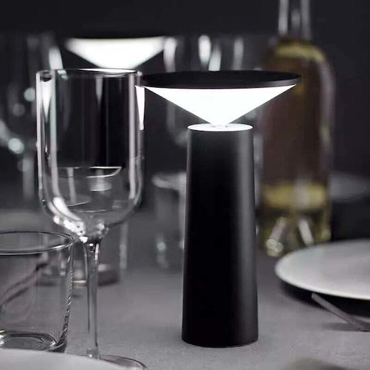 Lampă de masă LED cu înălțime reglabilă 19 cm culoare alb negru