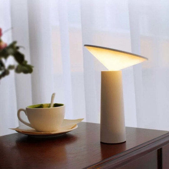 Lampă de masă LED cu înălțime reglabilă 19 cm culoare alb negru