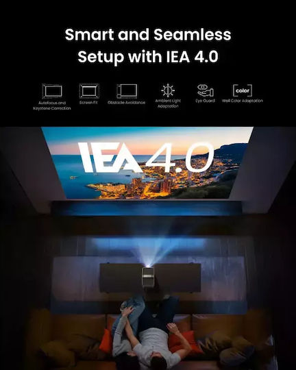 Nebula by Anker Cosmos D2342211 Mini Projector DLP (DMD) 4K Ultra HD Laser with Wi-Fi and Built-in Speakers Gray
