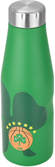 Estia Reiseflasche Save the Aegean Recycelbare Thermosflasche Rostfreier Stahl BPA-frei 500ml Panathinaikos BC Edition