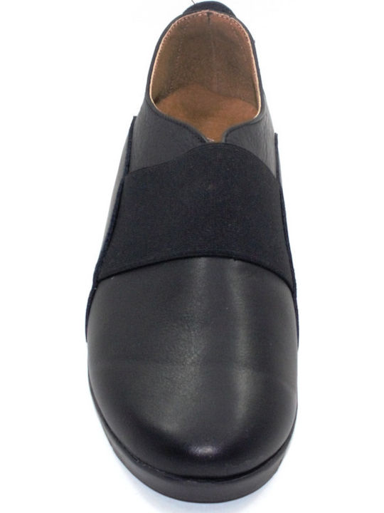 Aero Leder Damen Mokassins in Schwarz Farbe