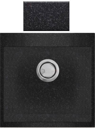 Sanitec Ultra Granite Drop-In Chiuvetă din Granit Sintetic L50xW50cm Grafit