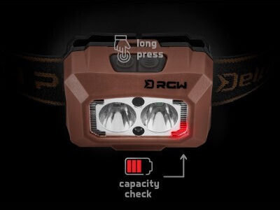 Lanterna frontală Delphin Rgw Pro Uc 5 W 200 Lm 1500 Mah