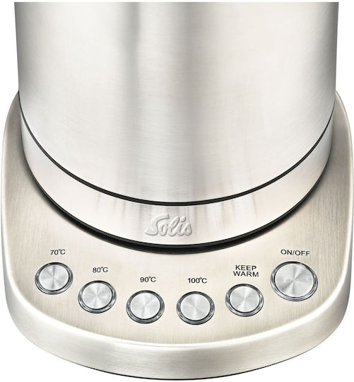 Solis Vario Temp 5516 Βραστήρας 1.7lt 2000W Ασημί