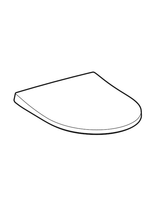 Geberit Toilet Seat Slim Soft Close Plastic 45x36.5cm White