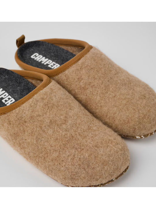 Wabi Closed Woolen Women's Slippers Brown