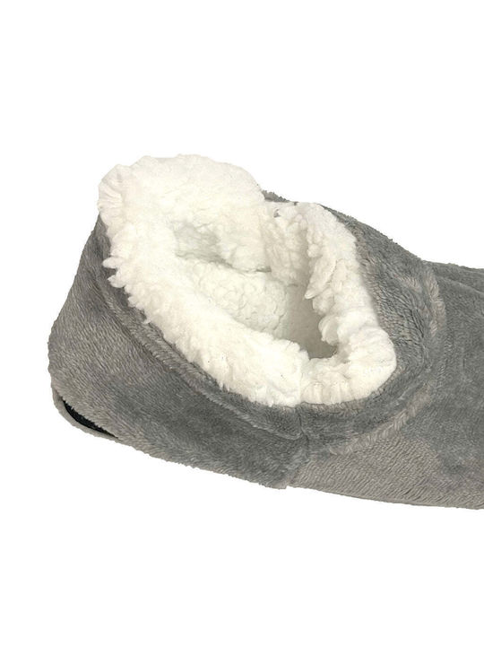 Ustyle Heel Enclosed Men's Slipper Gray