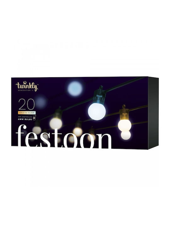 Twinkly Festoon Outdoor Light String 10m