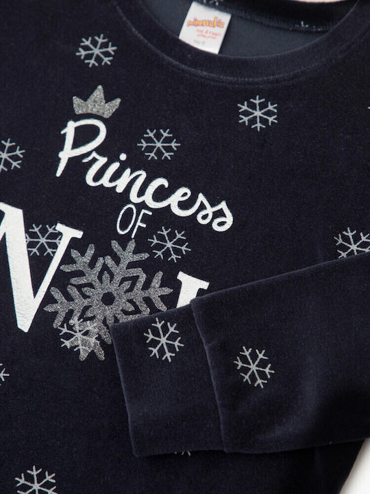 Minerva Παιδική Πιτζάμα Χειμωνιάτικη Snow Flakes Minerva Παιδική Πιτζάμα Χειμωνιάτικη Snow Flakes