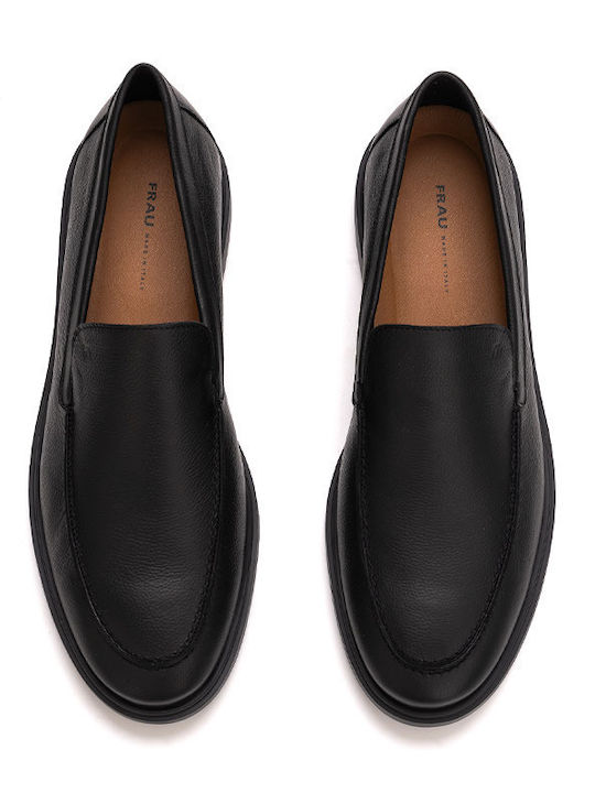 Leder Herren Mokassins in Schwarz Farbe
