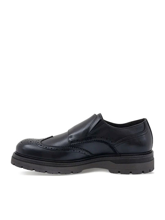 Men's Leather Moccasins Black