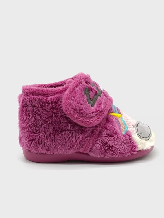Kinderhausschuhe Stiefel Lila