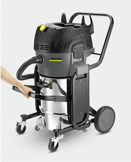 Karcher NT 55/2 Tact² Me I Σκούπα Υγρών / Στερεών 2760W με Ανοξείδωτο Κάδο 55lt