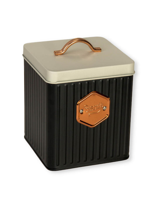 Viosarp Vase General Use with Lid Metallic 15x15x19cm