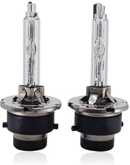 Becuri Xenon D2s 35w 12v 6000k Flanșă Metalică 3200lm Lumină Albă-Reliefată