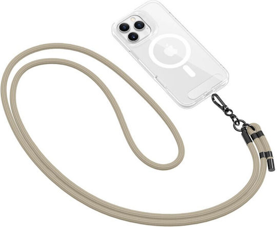 Tech-protect C1s Rope Crossbody Strap Taupe Black