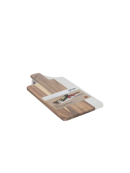 5Five Wooden Cheese Serving Platter 42x20x1.2cm