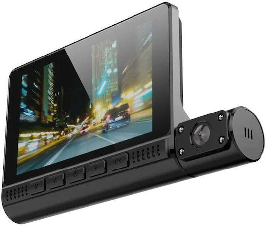 Triple Automatic DVR Camera Touch Screen Video Full HD 1080x1920 Motion Sensor Black