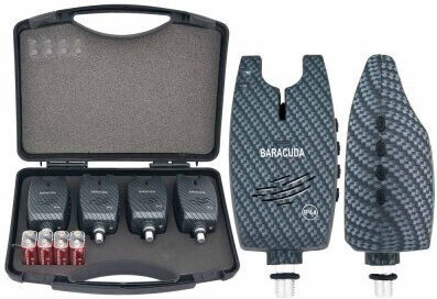 Set 4 Baracuda Tli29 Bite Alarms Carry Case
