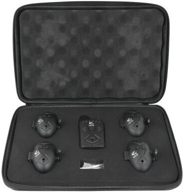 Set Alerte Vibrații Wireless Baracuda Rf5618 4 Bucăți Receptor Negru