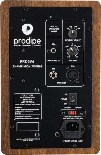 Prodipe Pro5 v4 APA2024-00949 Difuzor activ 2 Nr. de șoferi 75W (Bucată) Walnut Wood