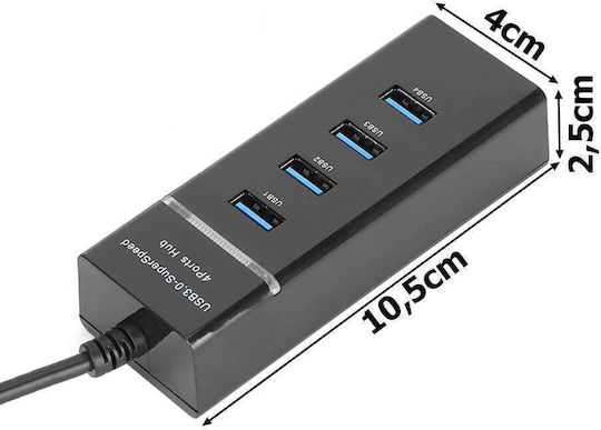 Usb Hub 4 Usb 3.0 Ports Transfer Speed Up To 5gbps