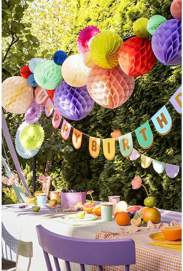 PartyDeco Hängendes Ornament für Party in Hellblau Farbe 1Stück 20Stück KB20-011J