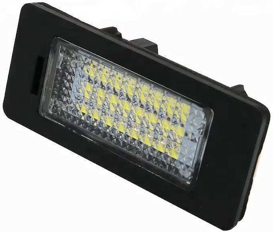Set de 2 becuri LED pentru plăcuța de înmatriculare compatibile cu BMW, fără erori, lumină albă rece