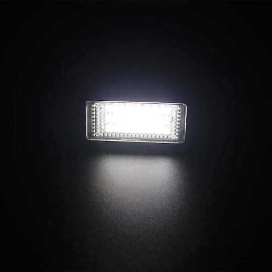 Set de 2 becuri LED pentru plăcuța de înmatriculare compatibile cu VW, fără erori, lumină albă rece