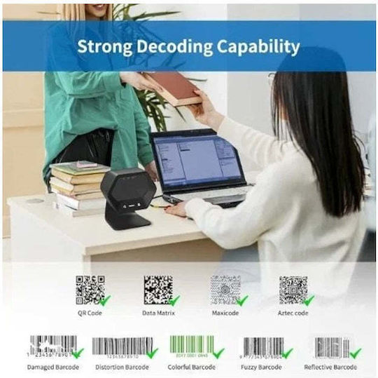 Scanner 2D Scanează Coduri 1D 2D QR Roșu