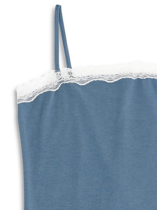 Women's T-Shirt with Spaghetti Strap Blue