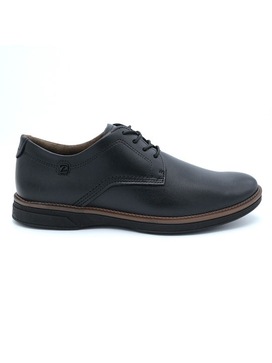 Pegada Men's Leather Casual Shoes Black