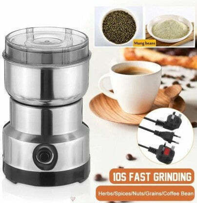Râșniță electrică pentru cafea și alte alimente, putere 200W, capacitate 50g, argintiu