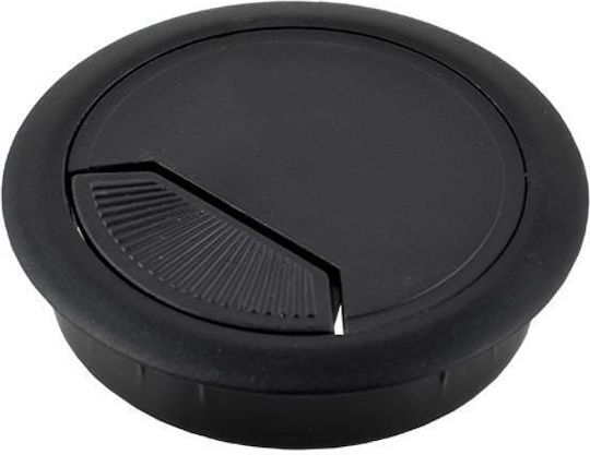 ArteLibre Τάπα Καλωδίων Φ60mm Μαύρο 1τμχ