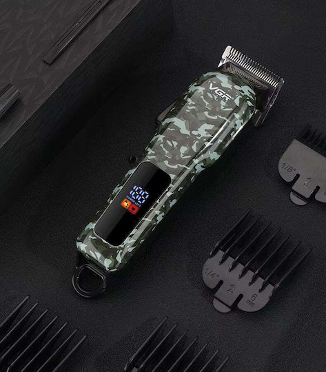 VGR Επαναφορτιζόμενη Κουρευτική Μηχανή Camo VL-655