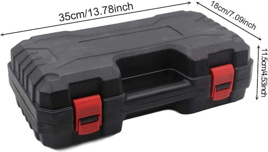 Set de unelte fierăstrău electric cu lanț mini 4" 1 x baterie 24v 4500mAh 550w negru