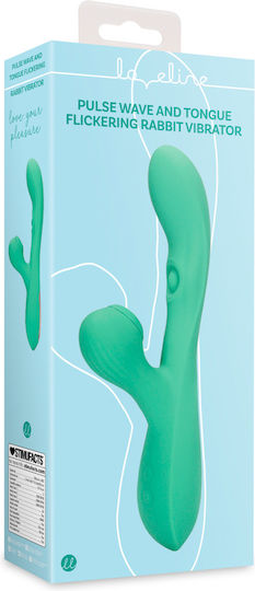 Pulse Wave Tongue Flickering Vibrator Kaninchen Grün