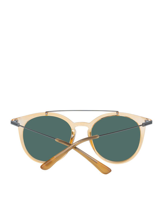 Skechers Unisex Sunglasses with Orange Frame and Green Lens SE6107 42R