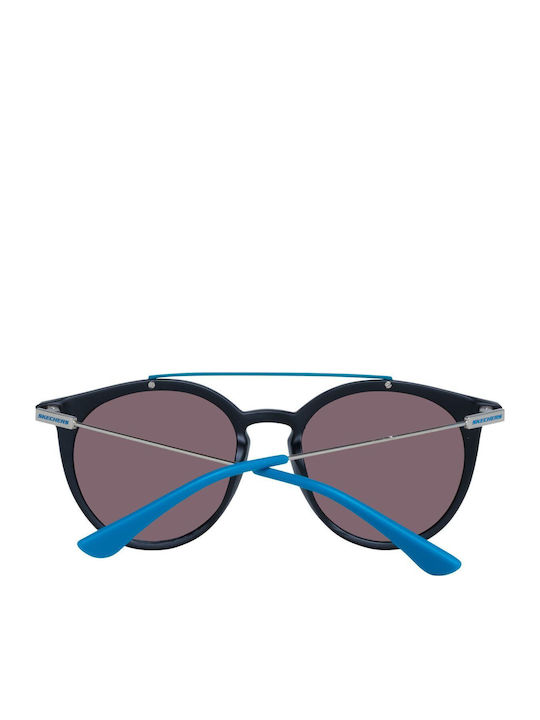 Skechers Unisex Sunglasses with Black Frame and Blue Lens SE6107 02X