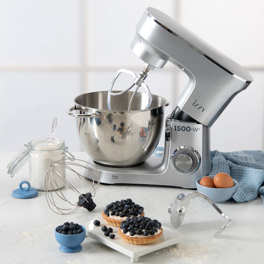 Izzy Stand Mixer 1500W with Stainless Mixing Bowl 8lt