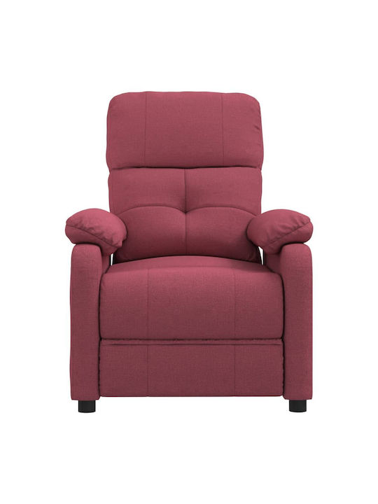 Fotoliu Relax Masaj Bordeaux, Red 73x90x100cm