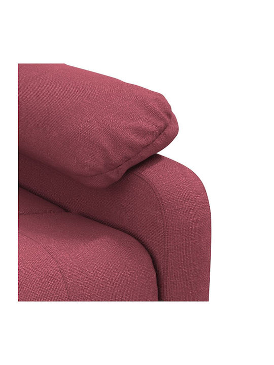 Fotoliu Relax Masaj Bordeaux, Red 73x90x100cm