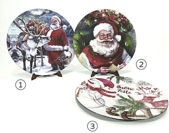 ArteLibre Christmas Plate D33cm. (Μiscellaneous Designs/Colors)