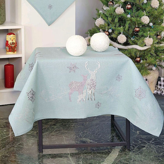 Ilis Home Christmas Tablecloth Runner Fabric Green L170xW40cm.