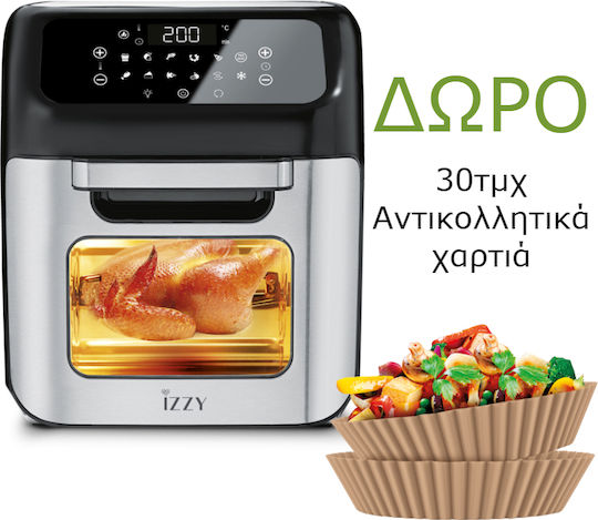 Izzy Air Fryer 12lt Silver IZ-8205
